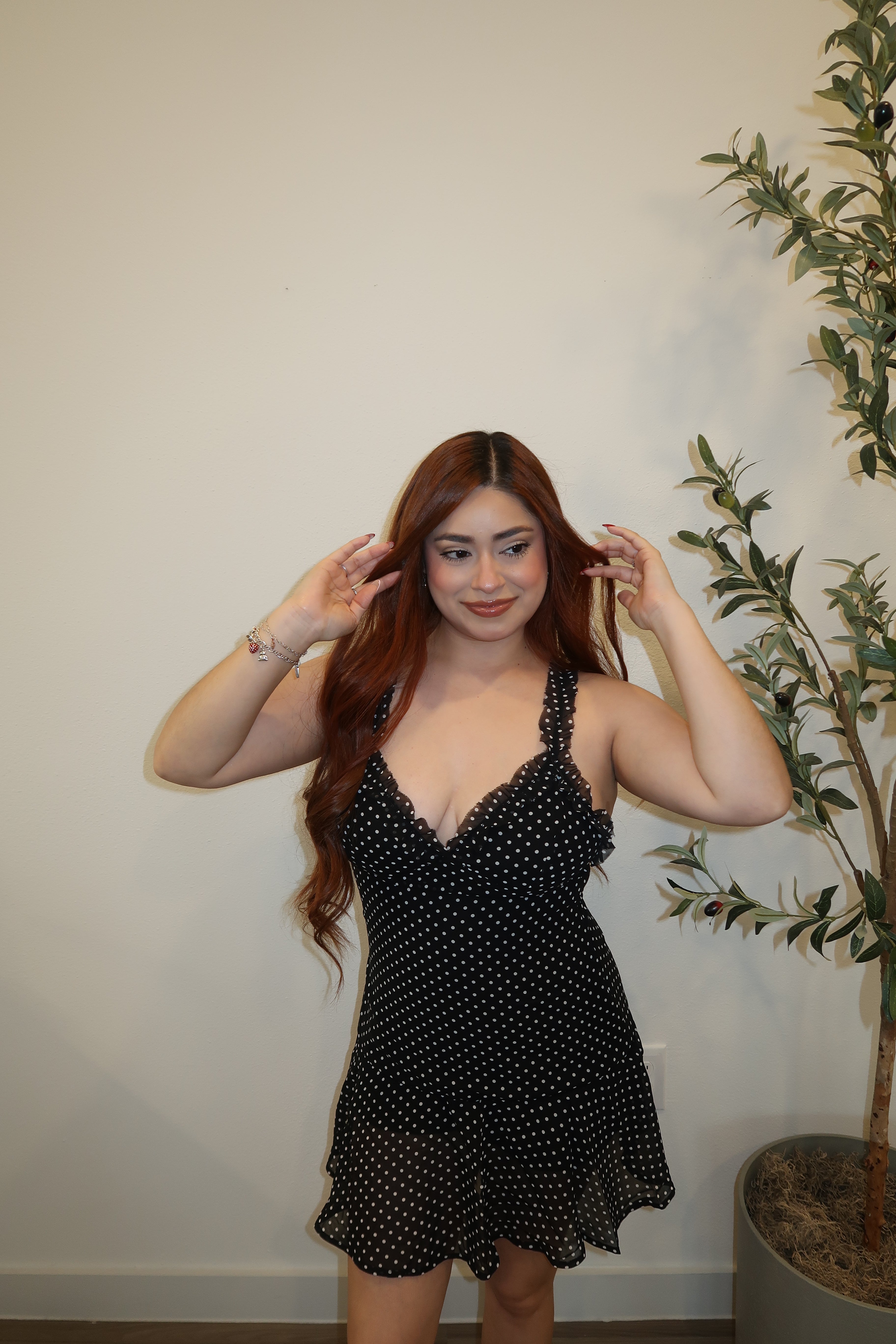 Aubrey Polka Dot Dress