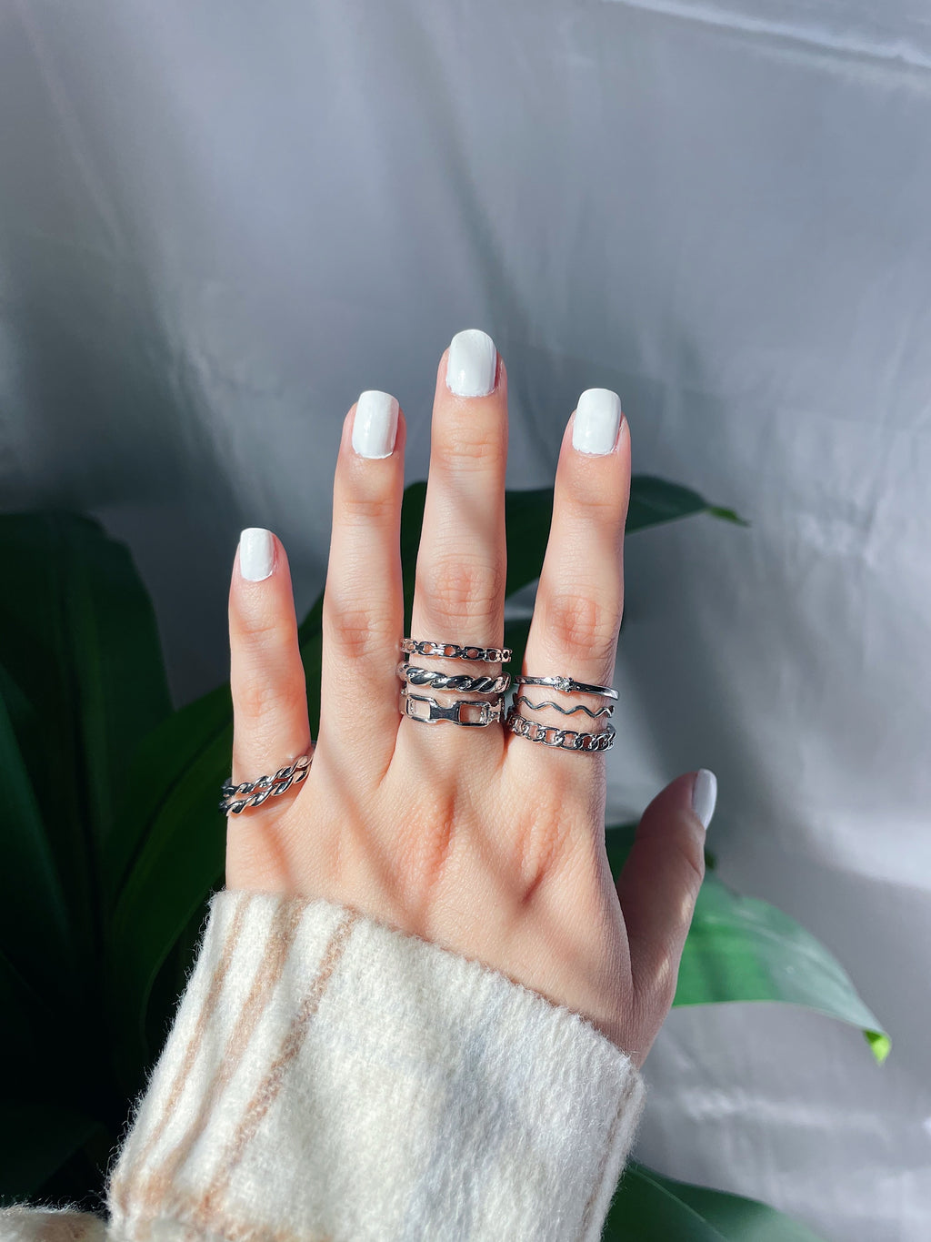 Marie Ring Set (Silver)