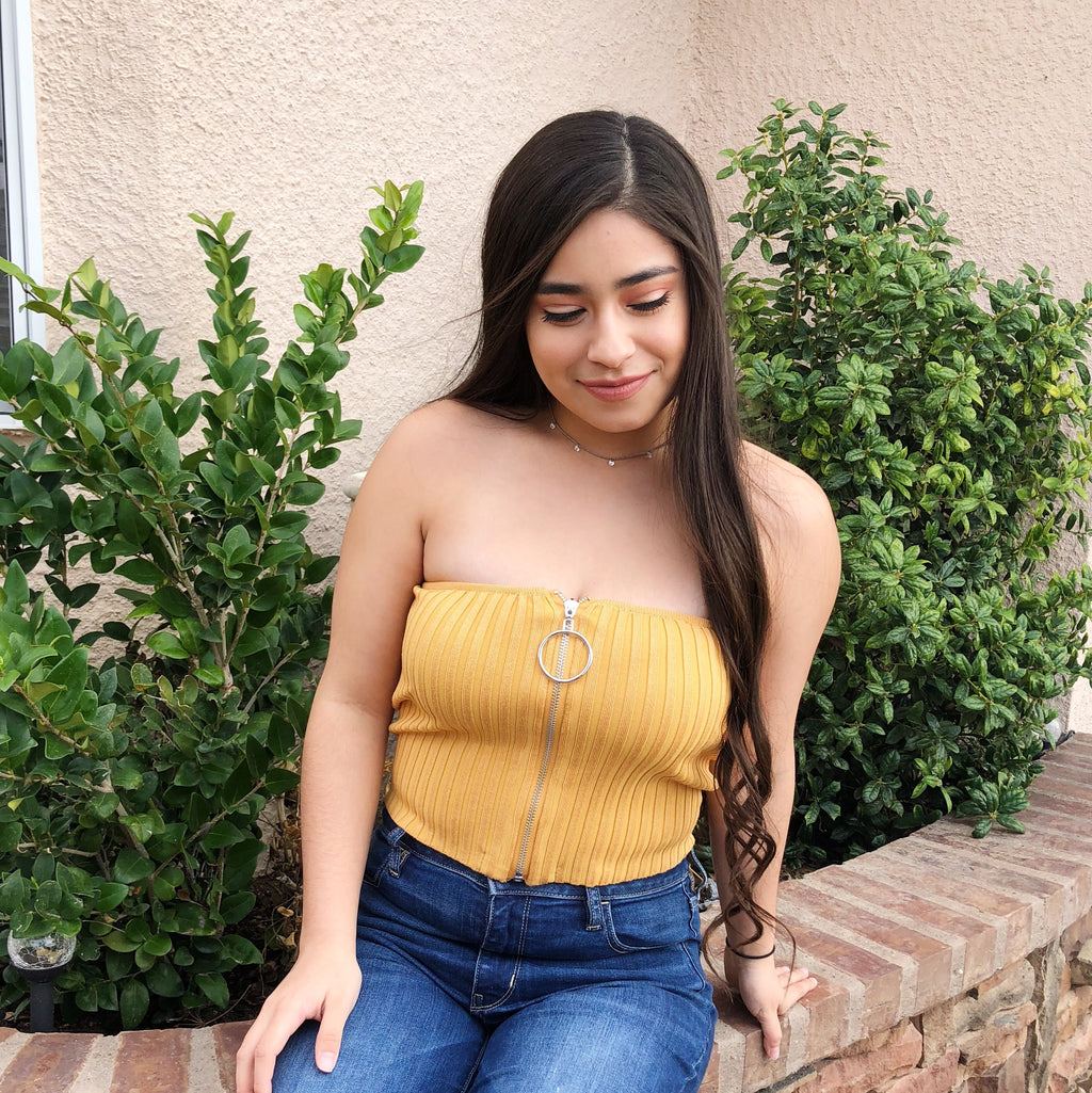Stacy Tube Top (Mustard)