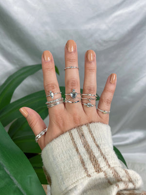 Scarlett Ring Set (Silver)