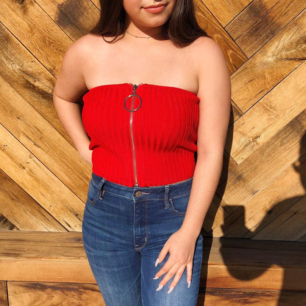 Stacy Tube Top (Red)