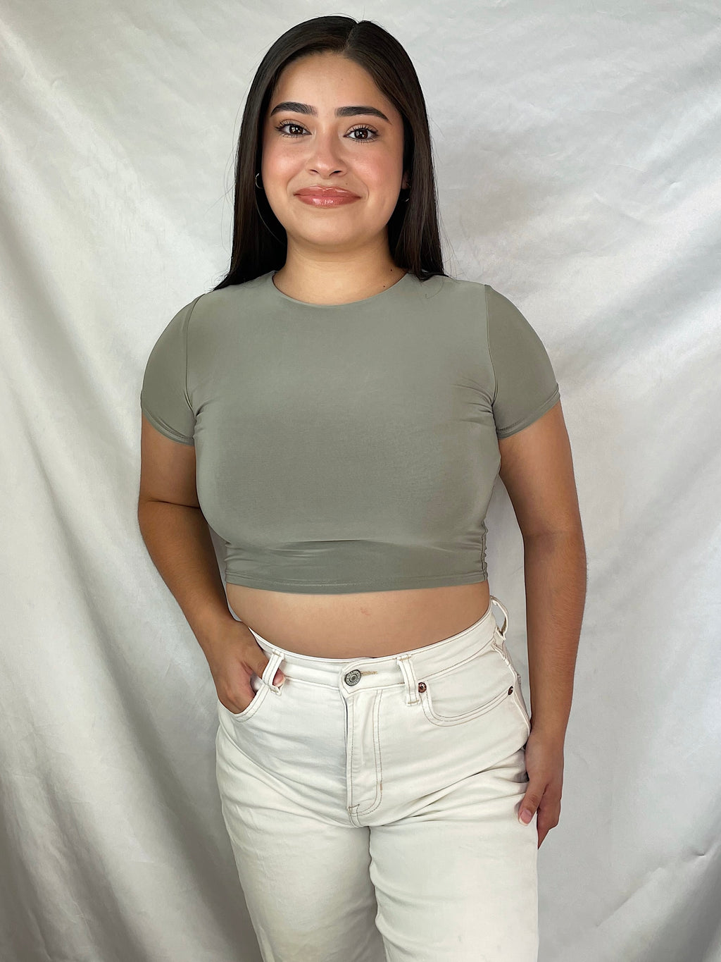 Chi Crop Top (Agave)