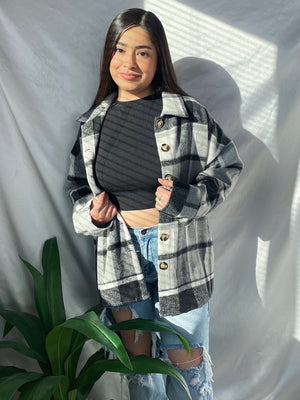 Bridget Flannel (Black & White)