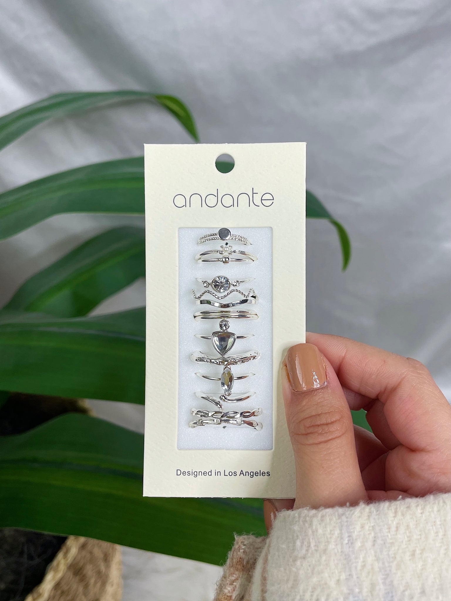Scarlett Ring Set (Silver)